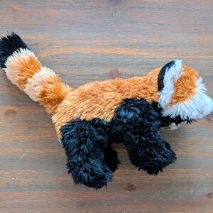 Plush Red Panda Stuffed Animal - Soft Black and Orange Plush Toy
